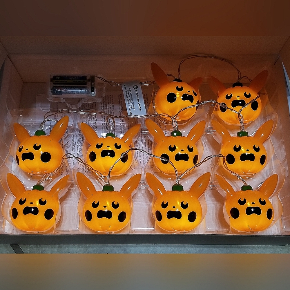 Pokemon Center Pumpkin Pikachu String Lights